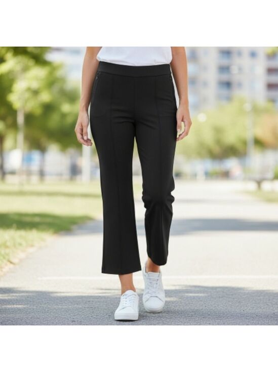 Pants - Classic Black Flare Boot Cut Pants with Structured Fabric Nwot XL